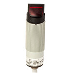 FQRL/BP-2A M.D. Micro Detectors Фотоэлектрический датчик 90°, световозвращающий, для прозрачных объектов, 1 м, регулируемый, PNP NO +NC, пластиковый, кабель 2м, осевой