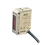 QFI4/BN-1A M.D. Micro Detectors Фотоэлектрический датчик, миниатюрный, кубический, IP69K, металлический, AISI 316L, диффузный, (широкий угол) 200мм, инфракрасный, NPN NO +NC, кабель 2м