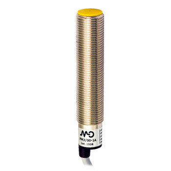 PM3/00-1A M.D. Micro Detectors Индуктивный датчик M12, экранированный, кабель 2м, осевой