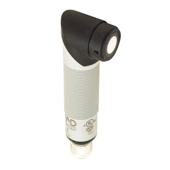 UK1F/G4-2ESY M.D. Micro Detectors Ультразвуковой датчик M18, аналоговый, 4-20 мА,+ NPN NO/NC 200-2200 мм, разъем M12, с кнопкой обучения, пластиковый, 90°